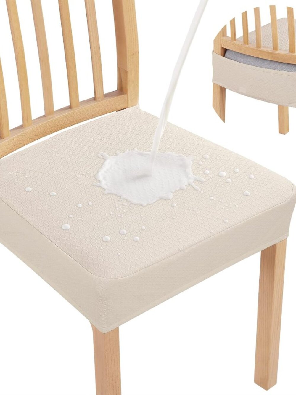 Waterproof Seat Covers for Dining Room Chairs, Set of 4